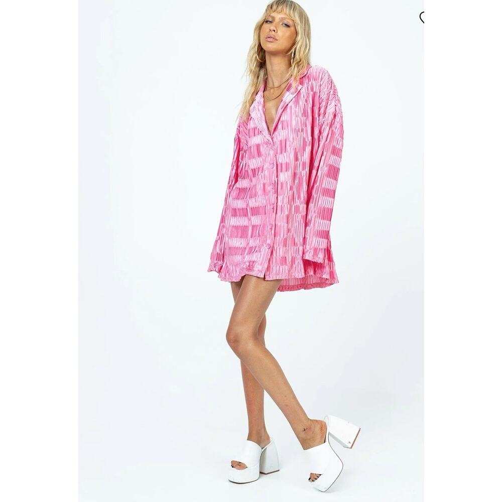 Princess Polly Pink Striped Mini Dress